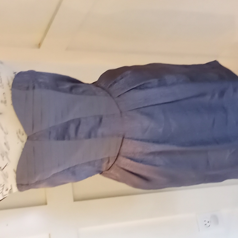 Bcbgeneration Formal Strapless Gray Metallic Shor… - image 2